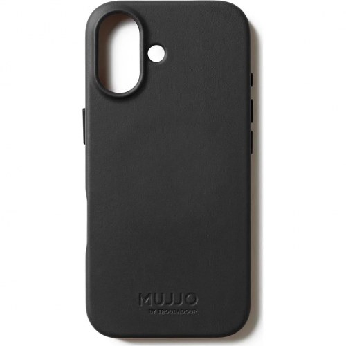 MUJJO Full Leather Case med MagSafe til iPhone 17 - Sort