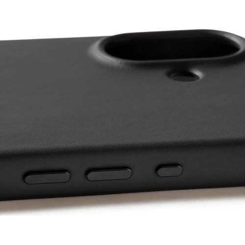 MUJJO Full Leather Case med MagSafe til iPhone 17 - Sort