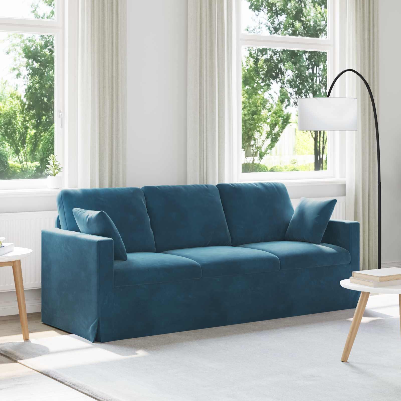 Sofa Blå Samlede dimensioner: 198 x 78 x 80 cm (B x D x H)
