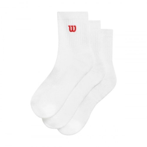 Wilson Quarter Top Sock - sportsstrømper, hvid (unisex)
