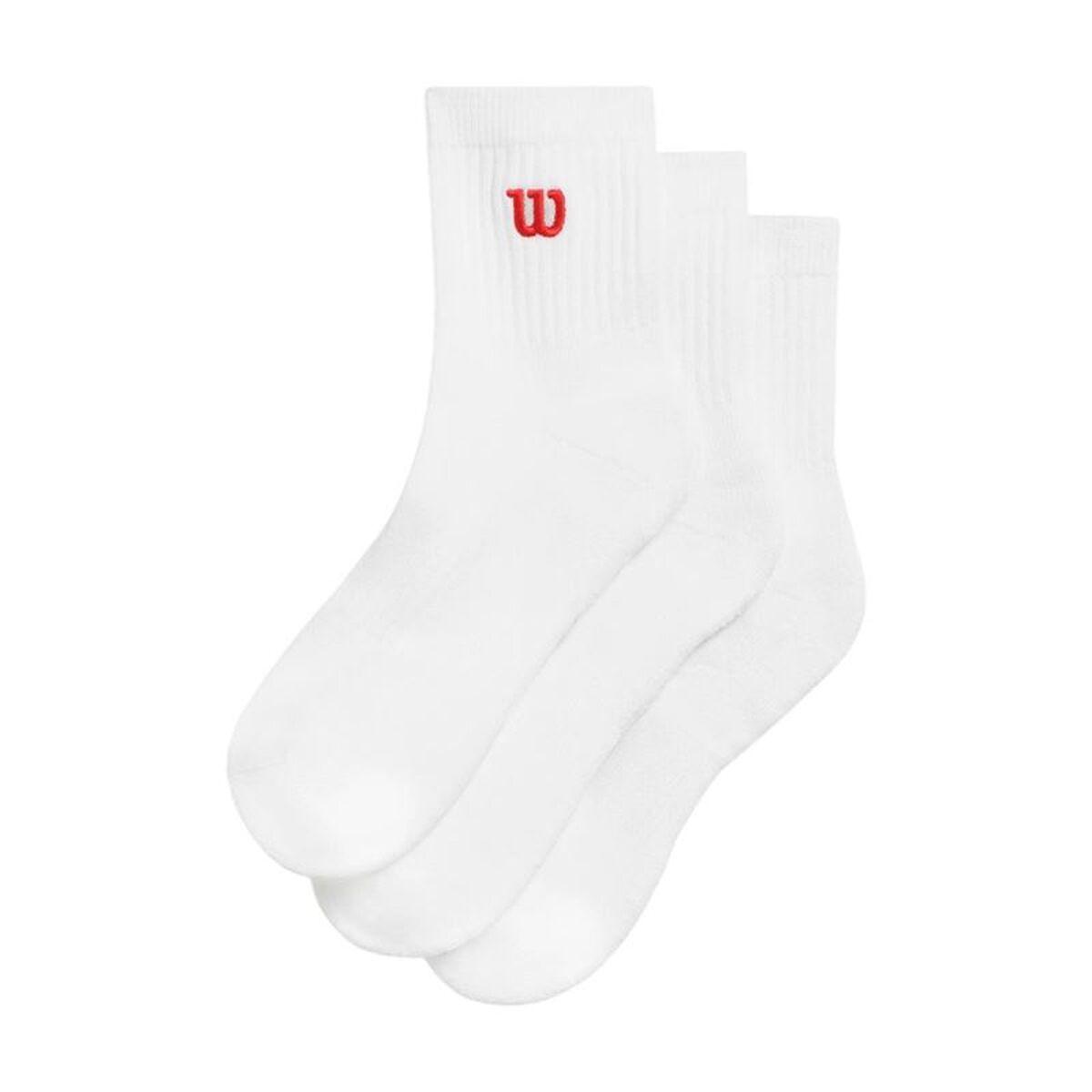 Wilson Quarter Top Sock - sportsstrømper, hvid (unisex)