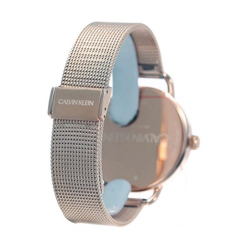 Calvin Klein EVEN dameur - gylden mesh i rustfrit stål