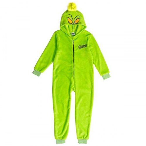 Børnekostume - The Grinch onesie, grøn, str. 6-8 år