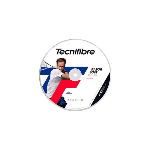 Tecnifibre Razor Soft tennisstreng - 1,25 mm, hvid
