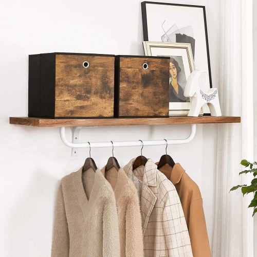 Sammenklappelige opbevaringskuber – sæt med 6, 30 × 30 × 30 cm, tøj- og legetøjsopbevaring, rustik brun/sort