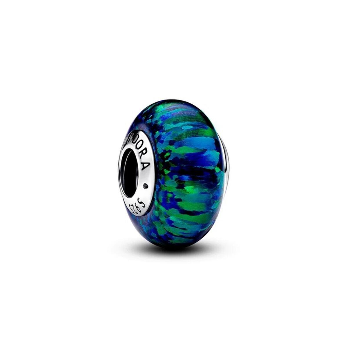 Pandora perle til armbånd 791691C04 - blå/grøn glas-charms