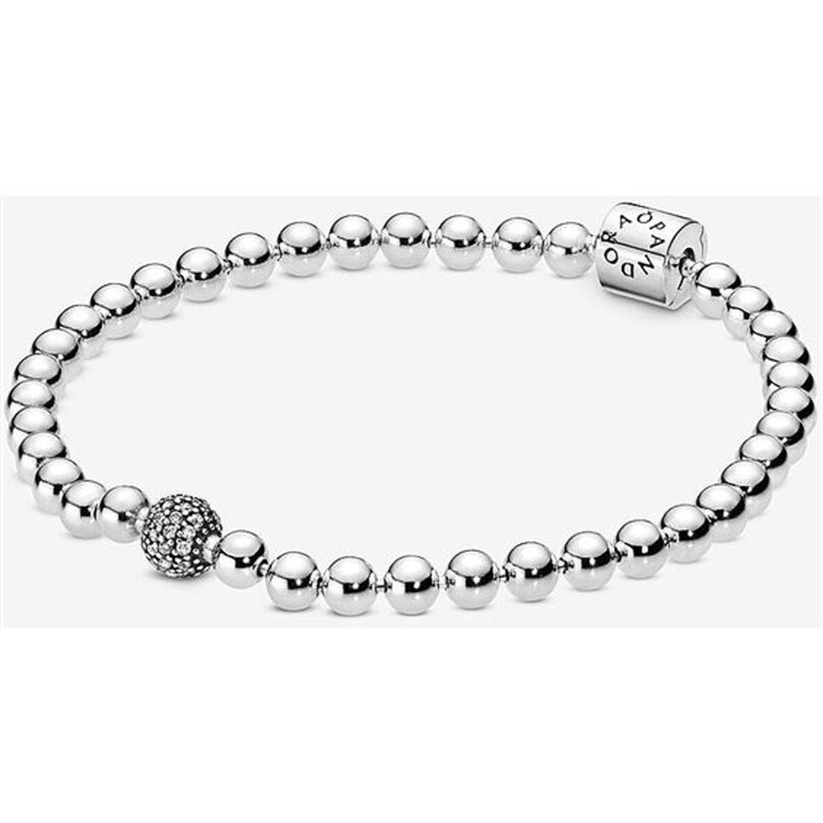 Pandora armbånd til kvinder 598342CZ-17 - perledesign, sølvfarvet