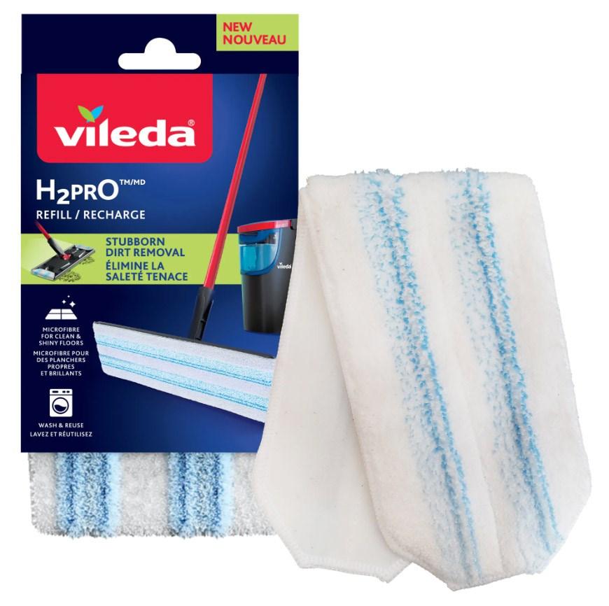 Vileda H2PRO – Refill til fladmoppe i mikrofiber