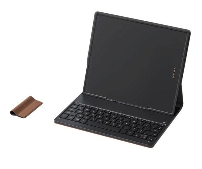 ONYX BOOX Note Air 5 C - magnetisk flip-cover med tastatur, brun billede
