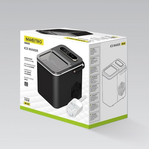 Maestro MR-820 isterningmaskine – sort, touchstyring