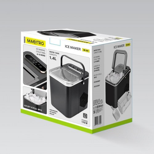 Maestro MR-820 isterningmaskine – sort, touchstyring