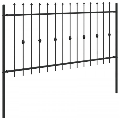 Spike Hejn Sort 200 x 150 cm Pulverlakeret stål