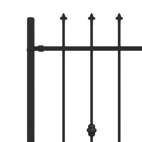 Spike Hejn Sort 200 x 150 cm Pulverlakeret stål