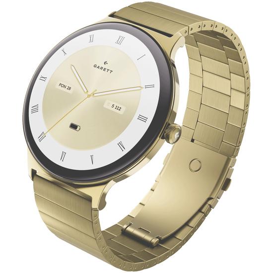 Garett Verona 2 Glow 43 mm smartwatch - guld, rustfrit stål
