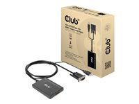 Club 3D CAC-1720 VGA/USB til HDMI videoadapter - 60 cm, sort billede