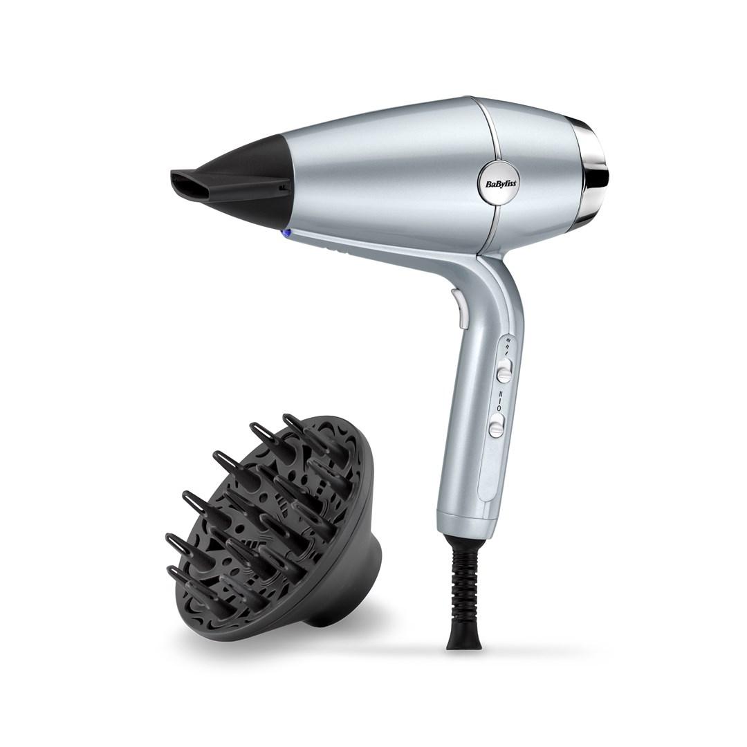BaByliss Hydro-Fusion hårtørrer - 2.100 W med ionfunktion og diffuser billede