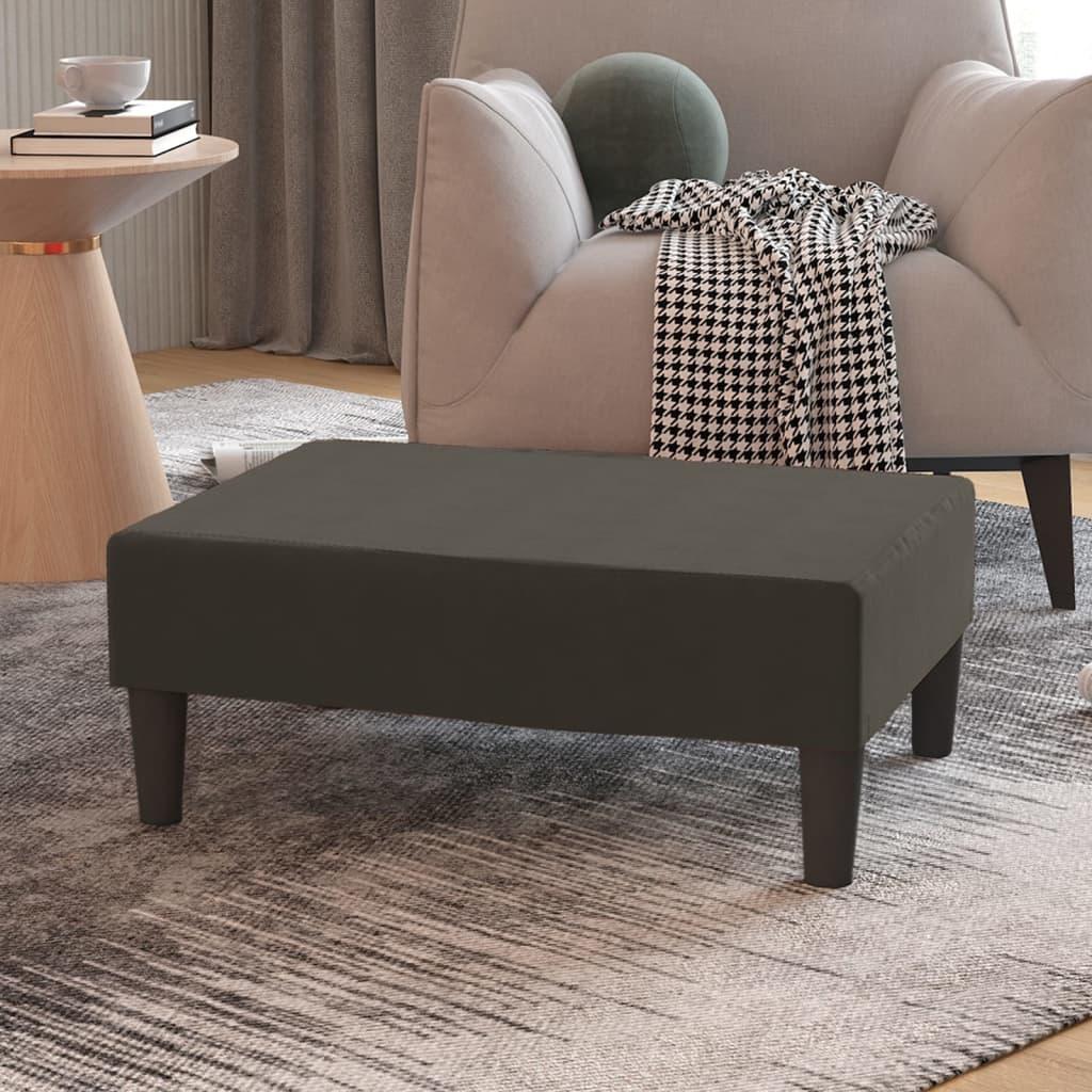 vidaXL fodskammel 78x56x32 cm fløjl mørkegrå