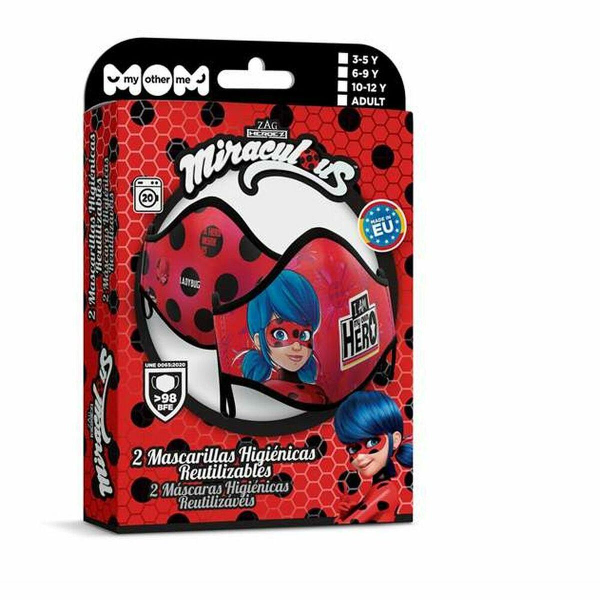 Ladybug - genanvendelig stofmaske til børn 6-9 år