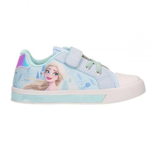 Frozen sportssko til børn - lyseblå sneakers str. 30