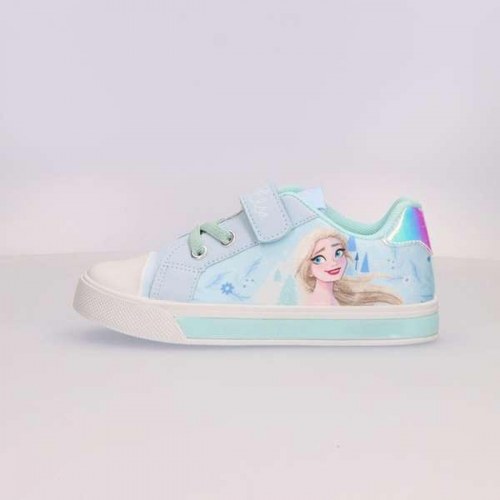 Frozen sportssko til børn - lyseblå sneakers str. 30