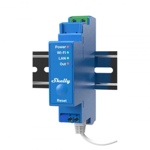Shelly DIN PRO 1 relæ-modul - Wi‑Fi, 16 A