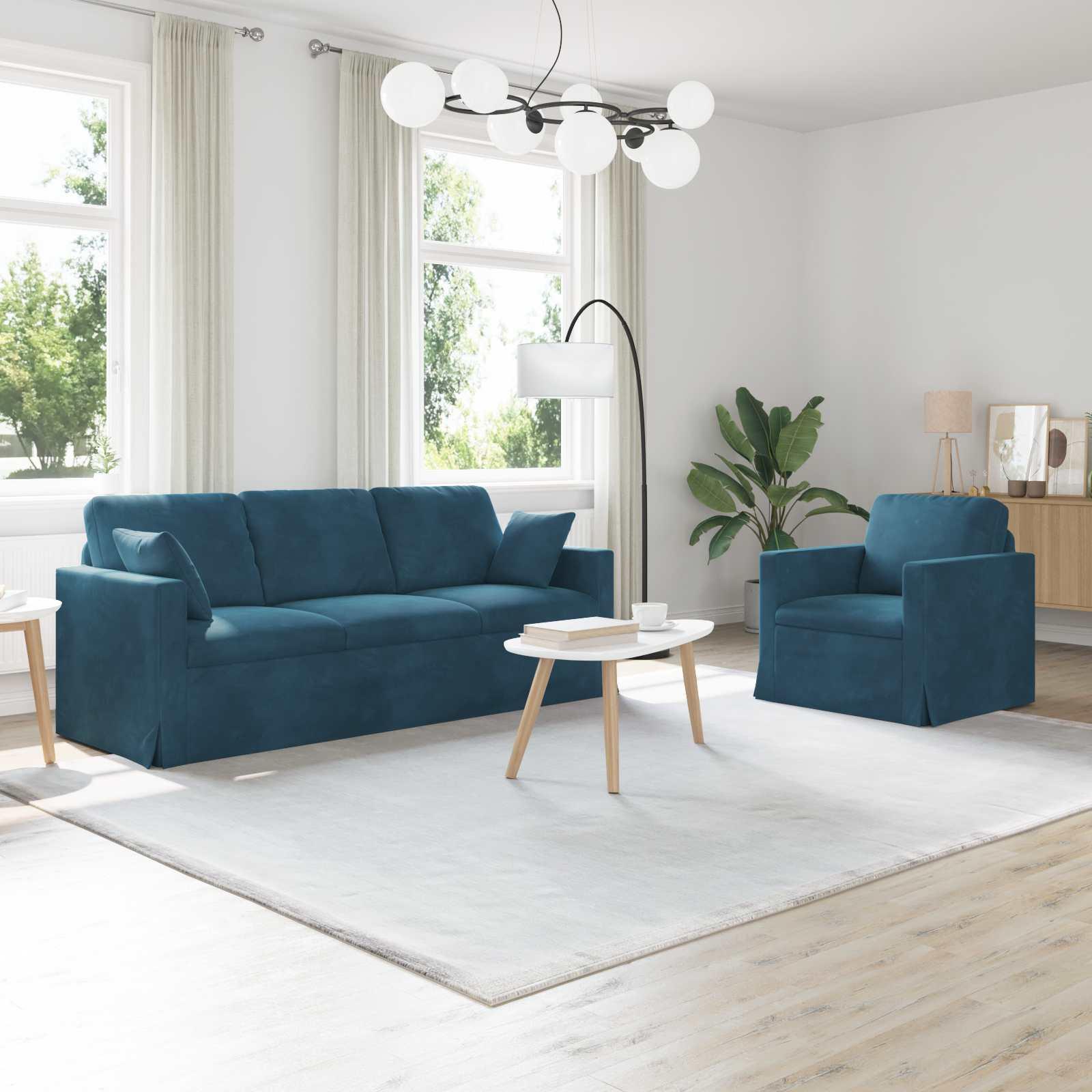 Sofa 2 stk Blå