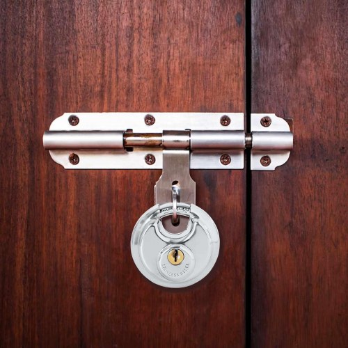 Discus låse med nøgler 6 stk Sølv 7 x 2.4 x 7 cm Rustfrit stål