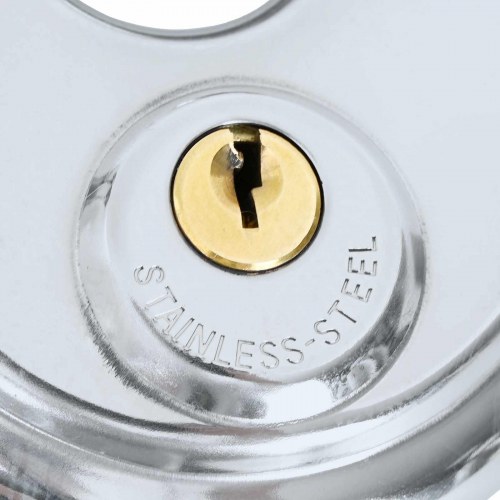 Discus låse med nøgler 6 stk Sølv 7 x 2.4 x 7 cm Rustfrit stål