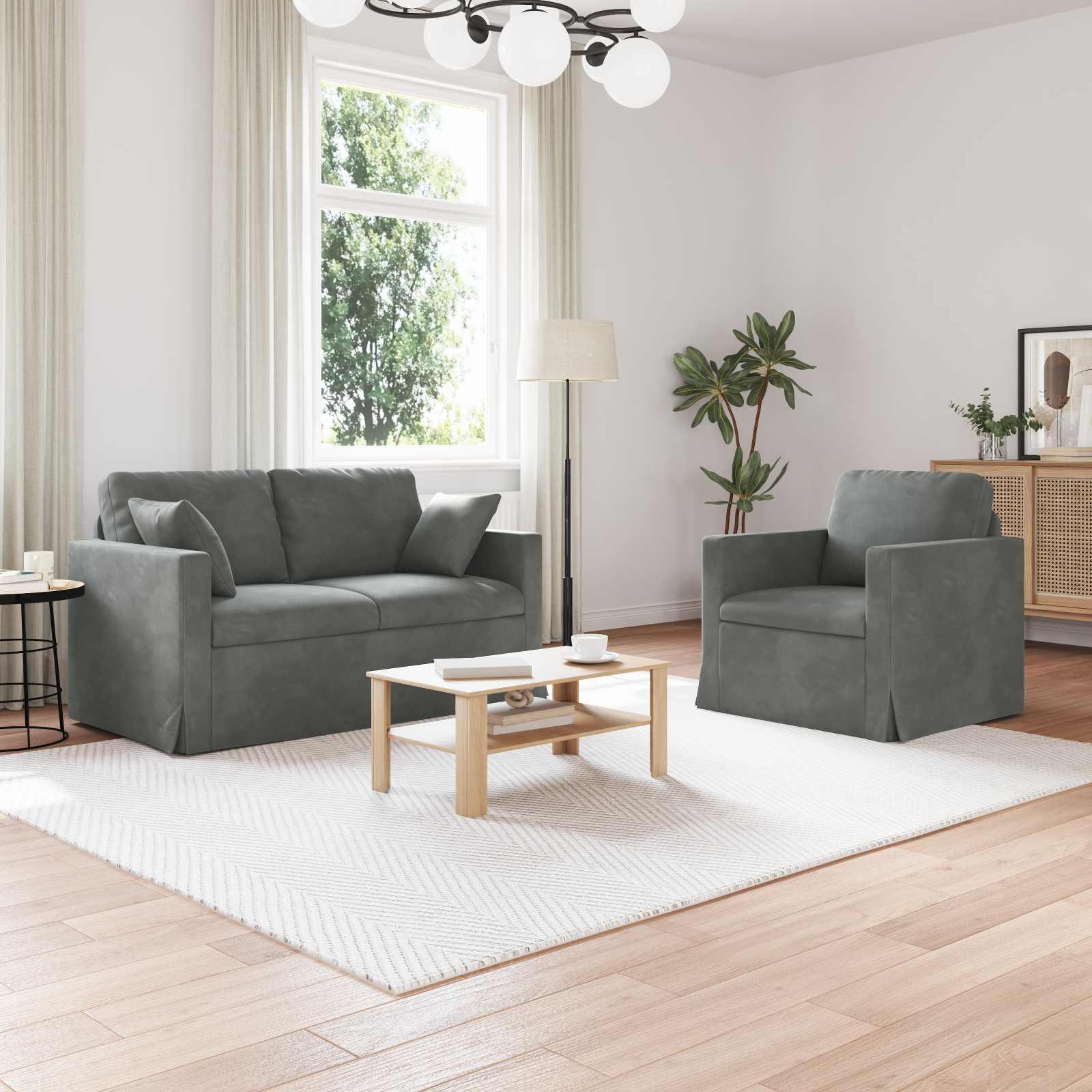 Sofa 2 stk Mørkegrå