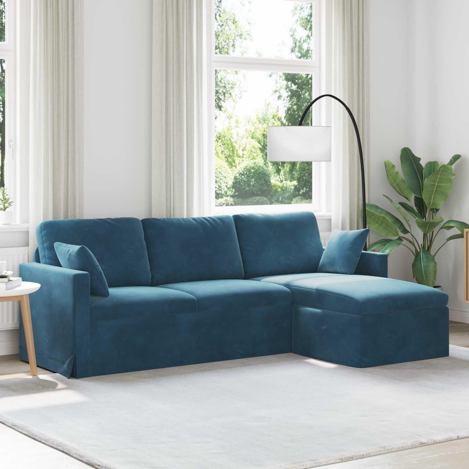 Sofa Blå Samlede dimensioner: 228 x 134 x 80 cm (B x D x H)