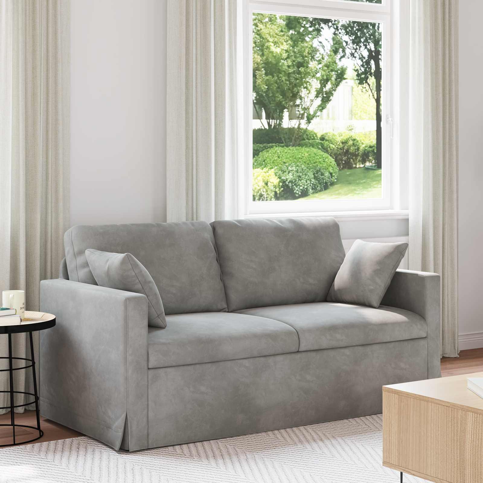 Sofa Lysegrå Samlede dimensioner: 158 x 78 x 80 cm (B x D x H)
