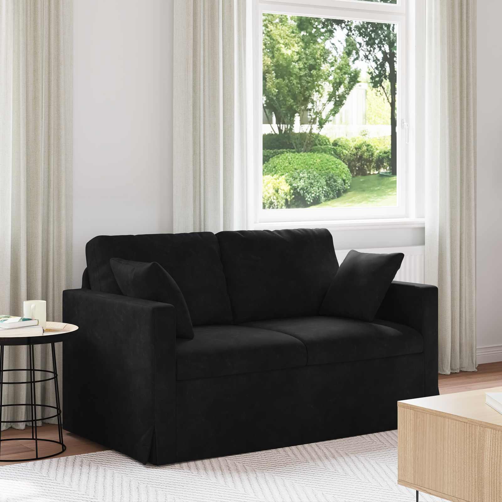 Sofa Sort Samlede dimensioner: 138 x 78 x 80 cm (B x D x H)