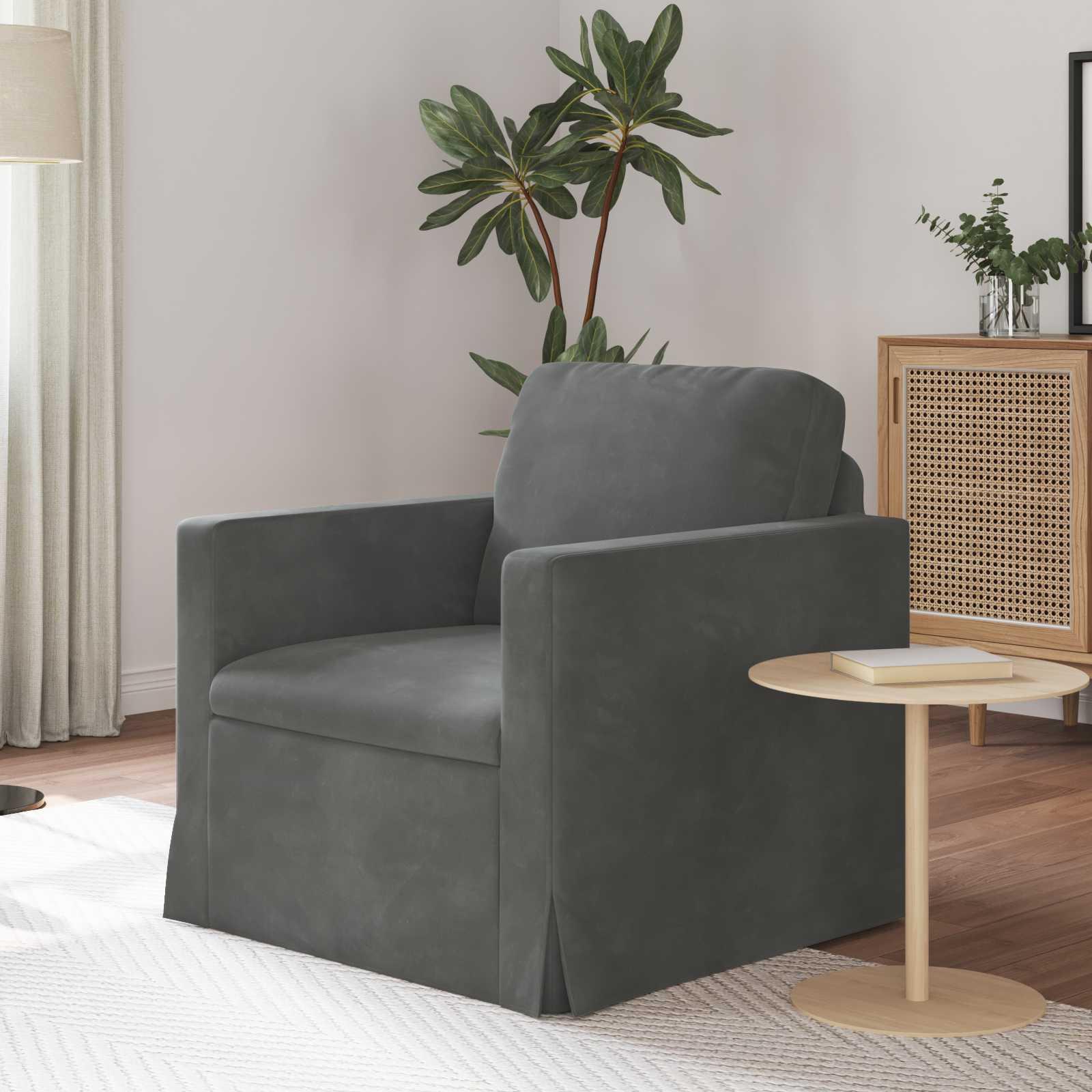 Sofa Mørkegrå Samlede dimensioner: 78 x 78 x 80 cm (B x D x H)
