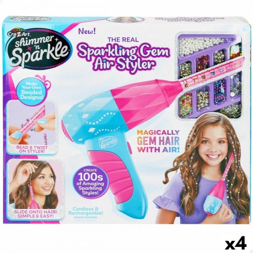 Cra-Z-Art Shimmer ’n Sparkle Smykkesæt - perler og tilbehør, 37 × 17 × 6 cm (4 enheder)