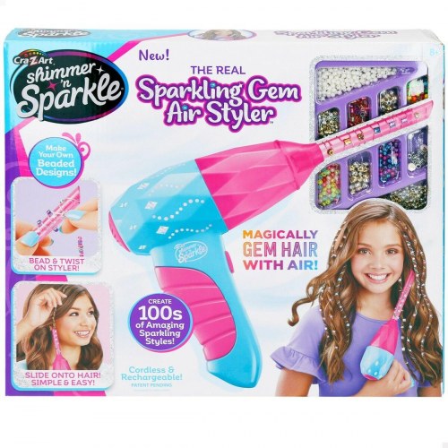 Cra-Z-Art Shimmer ’n Sparkle Smykkesæt - perler og tilbehør, 37 × 17 × 6 cm (4 enheder)