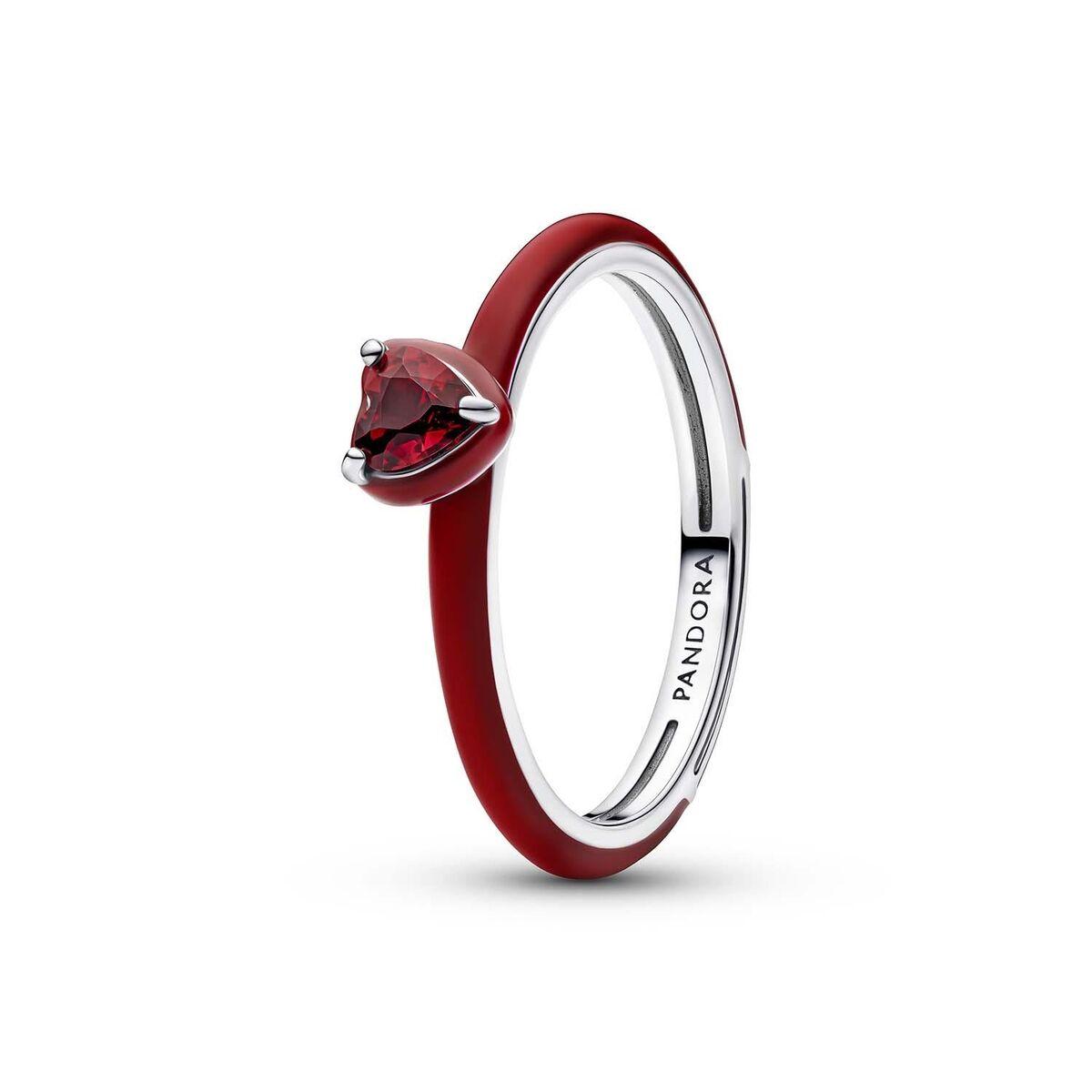 Pandora ring til kvinder 193088C05-50 - rød, elegant