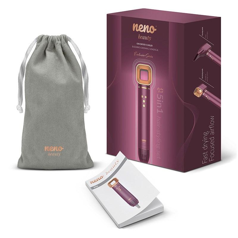 Neno Beauty Vio - ionisk multistyler/krøllejern 5-i-1, lilla