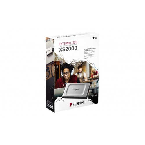 Kingston XS2000 bærbar SSD 1 TB – USB-C 3.2 Gen 2