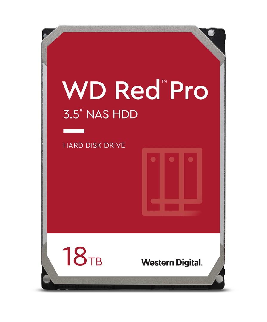 WD Red Pro 3,5" NAS harddisk 18 TB SATA (7200 RPM)