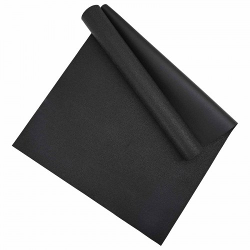 Beskyttelsesmåtte til træningsudstyr - sort 200 × 90 × 0,6 cm, høj densitet PVC