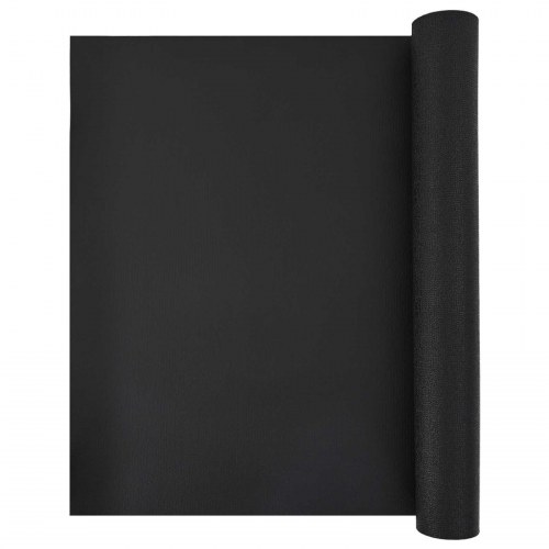 Beskyttelsesmåtte til træningsudstyr - sort 200 × 90 × 0,6 cm, høj densitet PVC