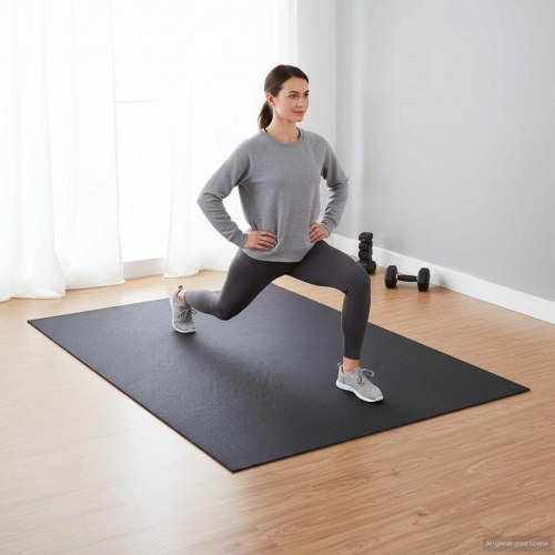 Sport Beskyttelsesmåtte Sort 213 x 152 x 0,6 cm PVC