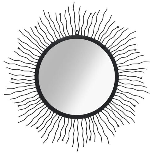 Vægspejl til haven Sunburst 80 cm sort