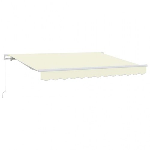 Udtrækkelig markise - creme 300 × 200 cm i stof