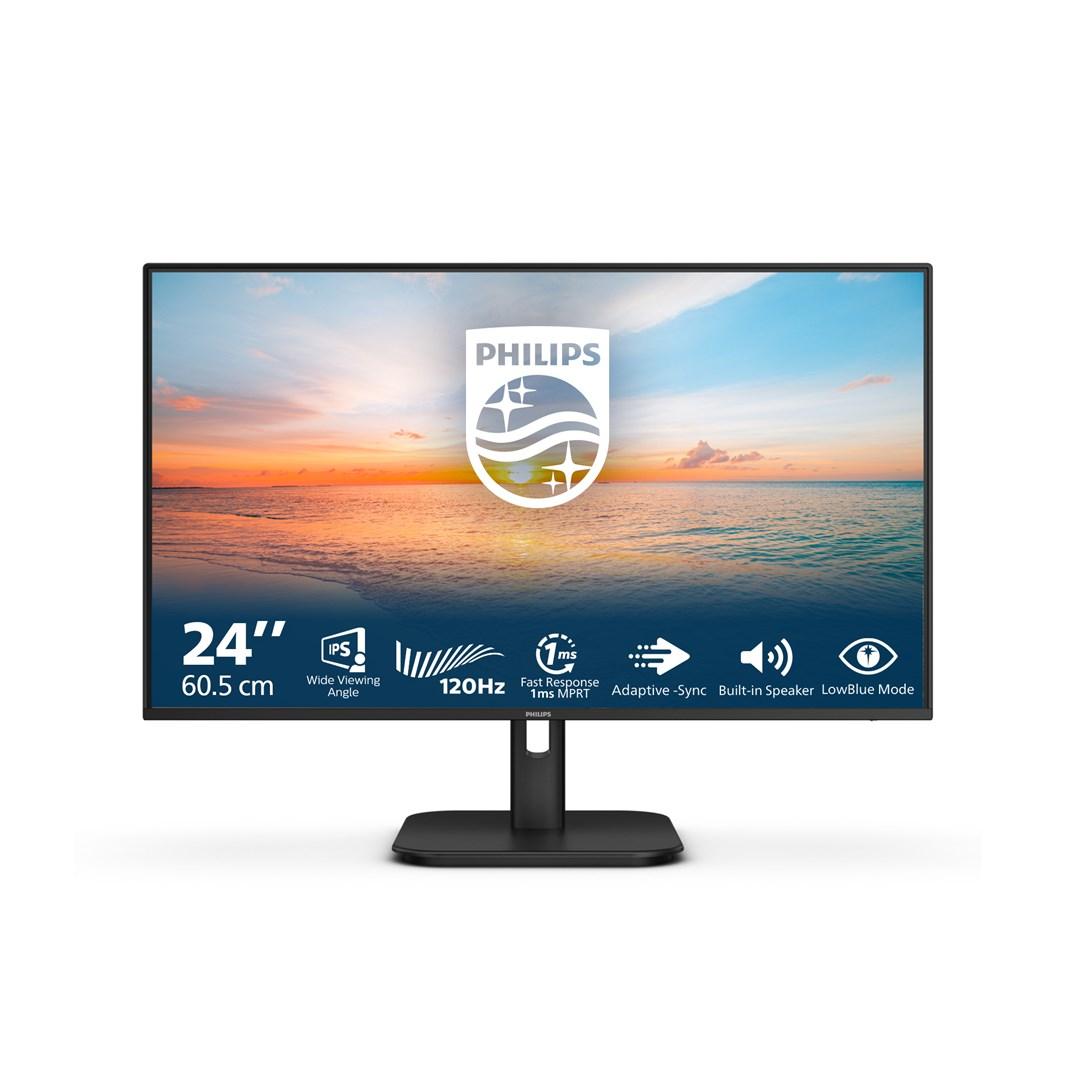 Philips 24E1N1200A - 24" Full HD IPS skærm, 120 Hz, sort billede