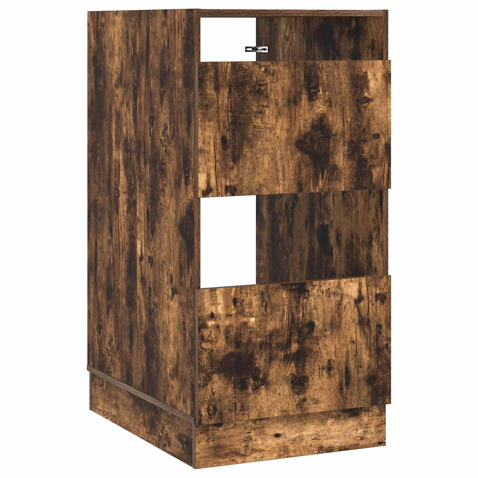 vidaXL Vaskeskab med dør Røget eg 50 x 68 x 102 cm Konstrueret træ