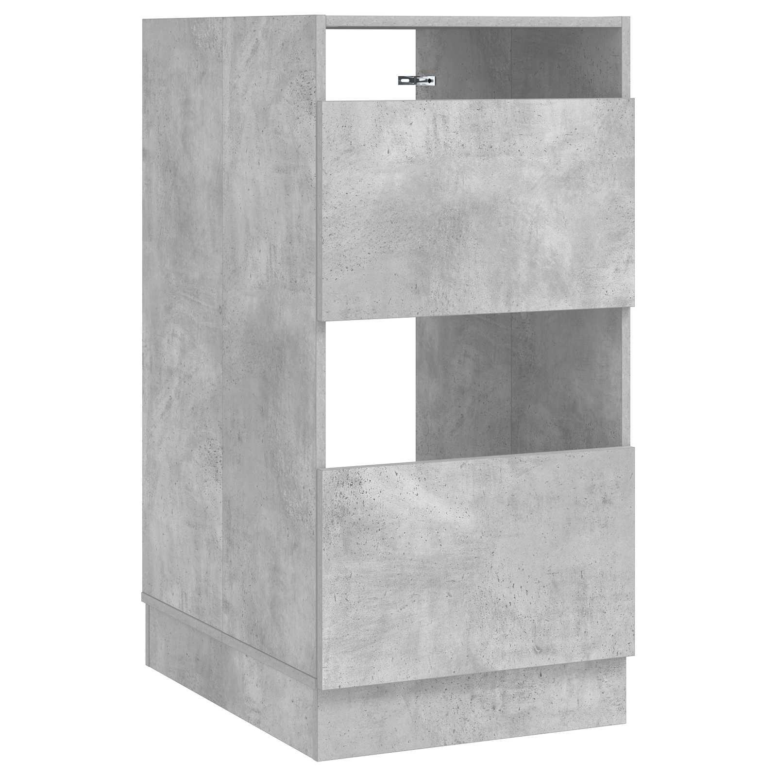 vidaXL Vaskeskab med opbevaring Beton 50 x 68 x 102 cm Konstrueret træ