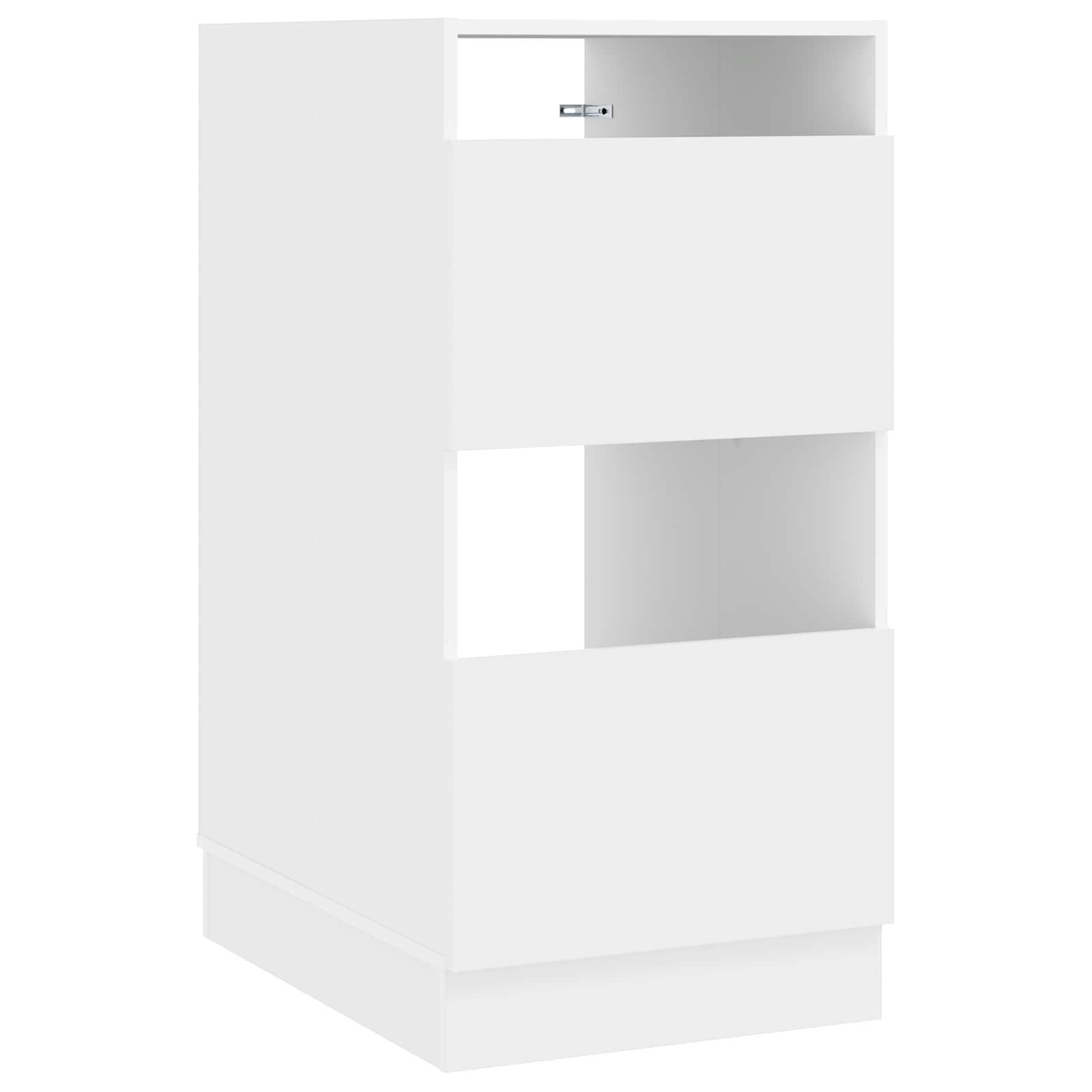vidaXL Vaskeskab med opbevaring Hvid 50 x 68 x 102 cm Konstrueret træ