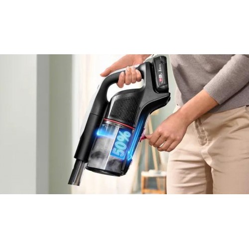 Bosch Unlimited 9 BCS931WBA ledningsfri stavstøvsuger – hvid, 0,4 l, 18 V 3 Ah
