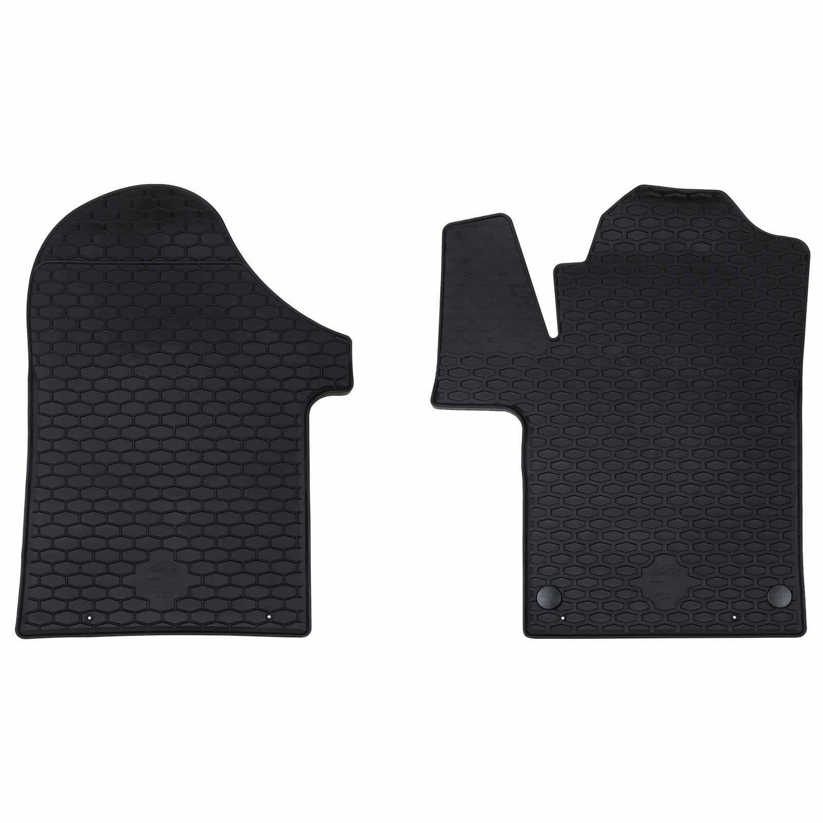Bilmåtte 2 pcs Sort Gummi